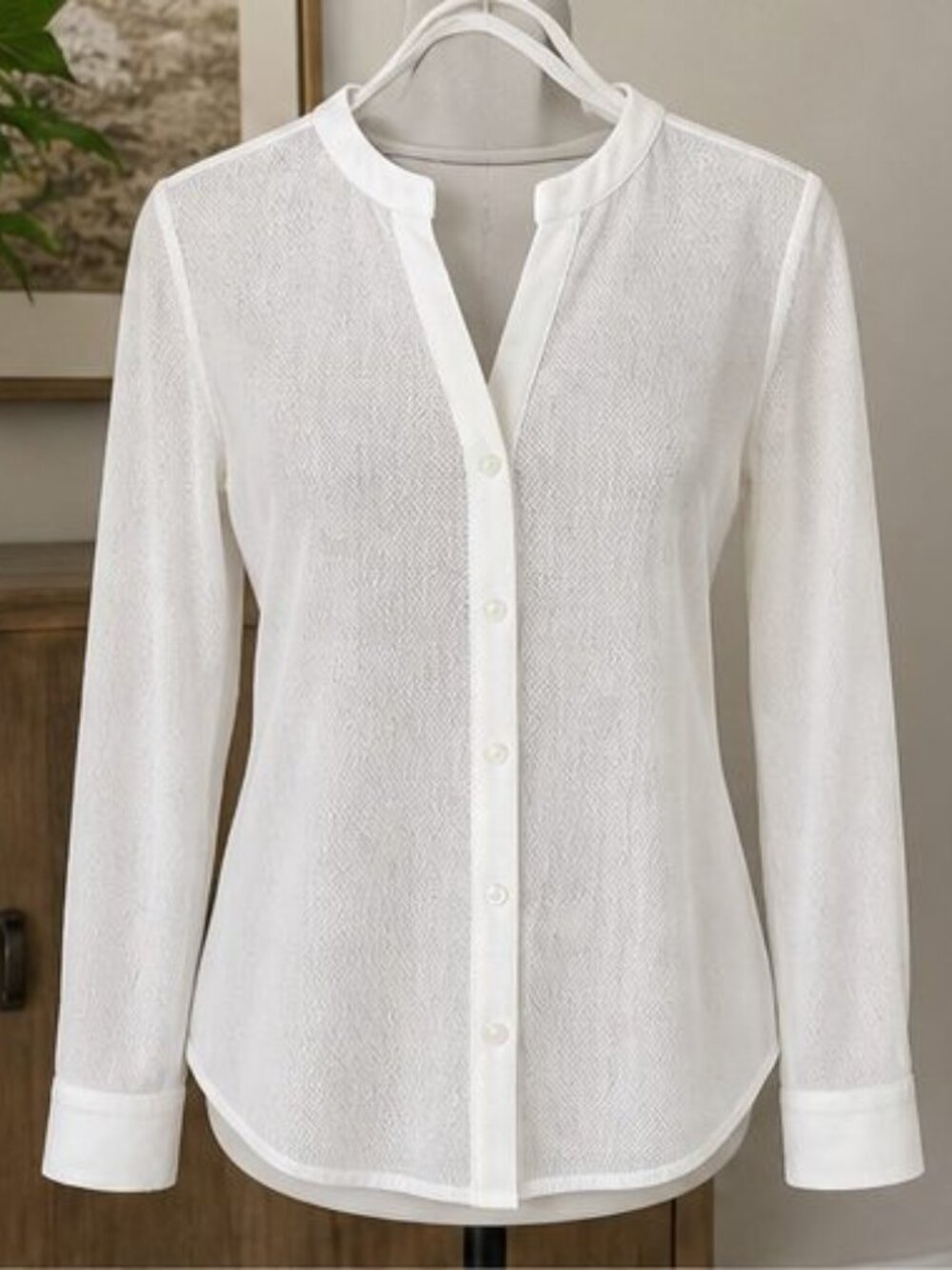 White Pleated Blouse